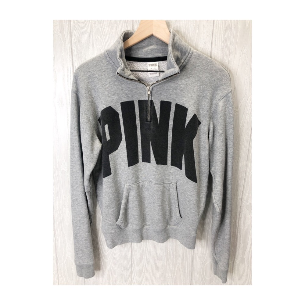 Pink Long Sleeve Half Zip